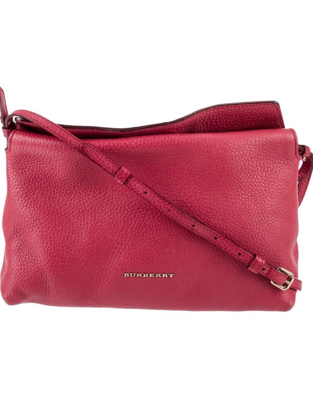 Burberry Navy Leather Crossbody Bag with Striped Strap - Picture 2 of 2